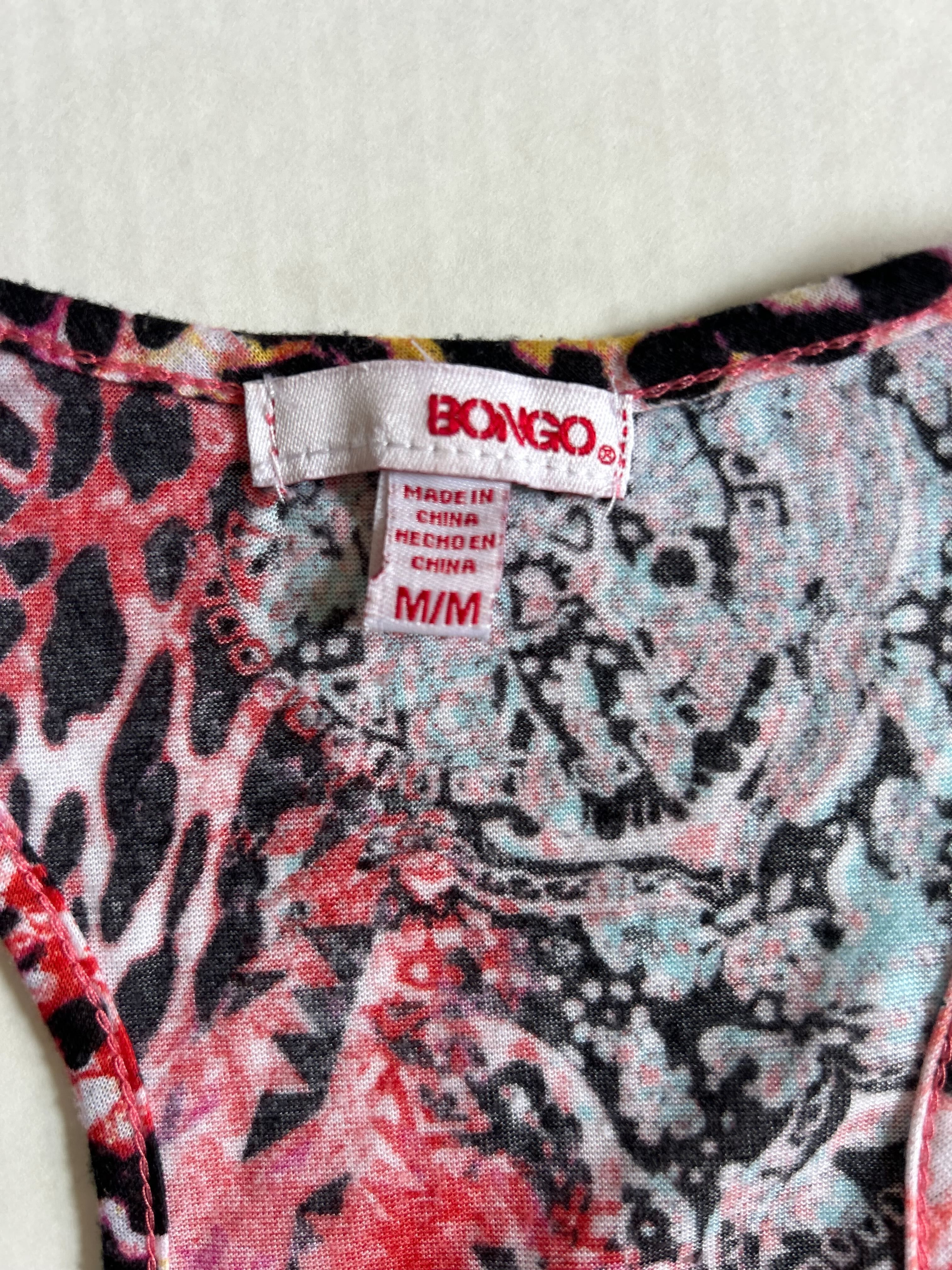 Bongo Animal Print Racerback Tank — Size M photo 5