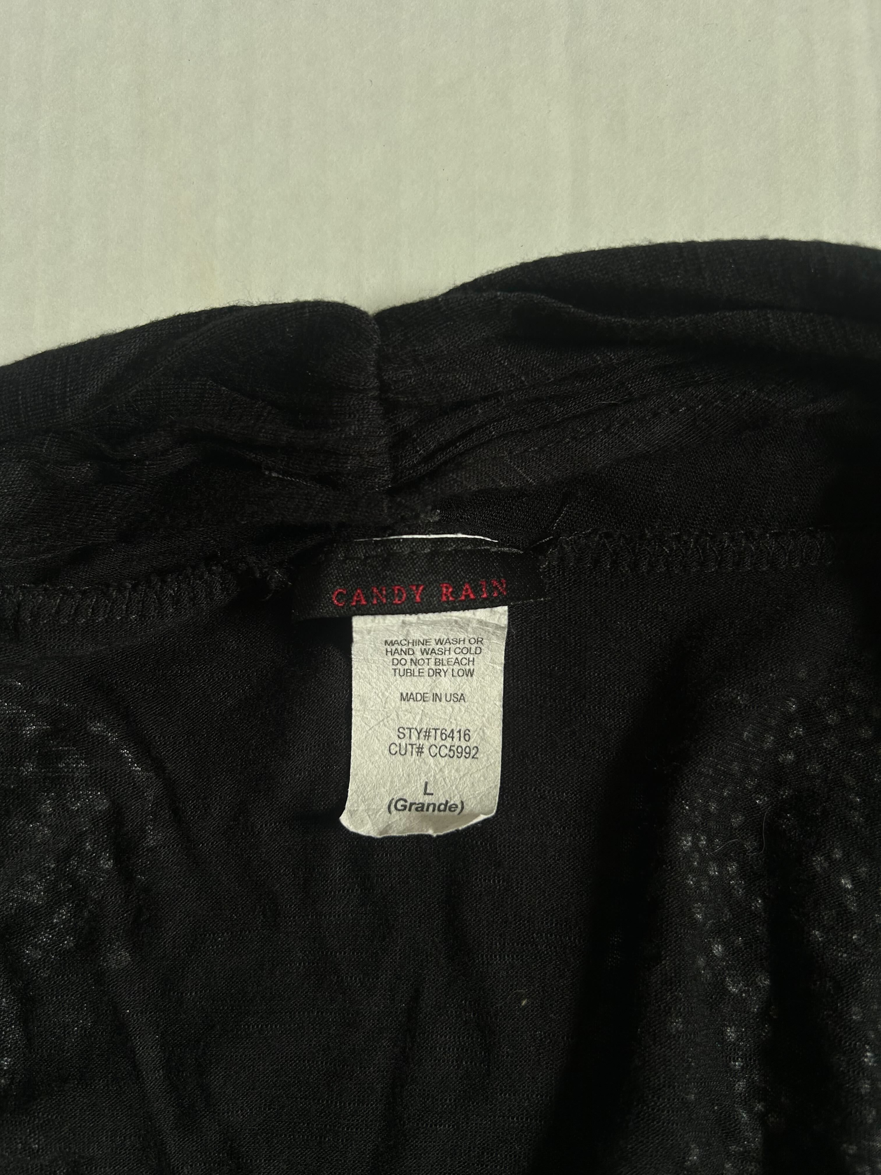 Candy Rain Angel Wings Top — Black photo 3