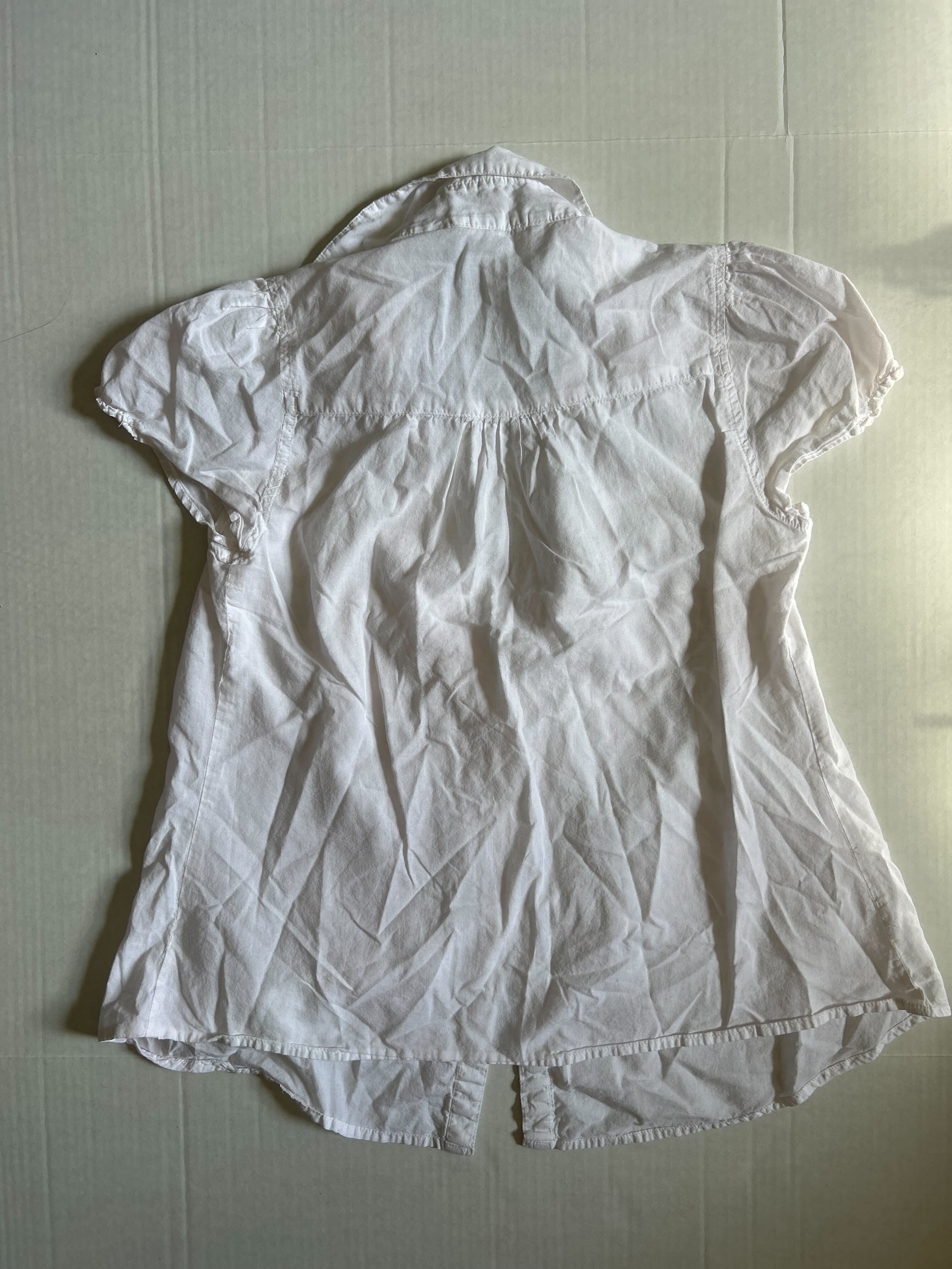 Derek Heart White Cotton Blouse — Size M photo 3